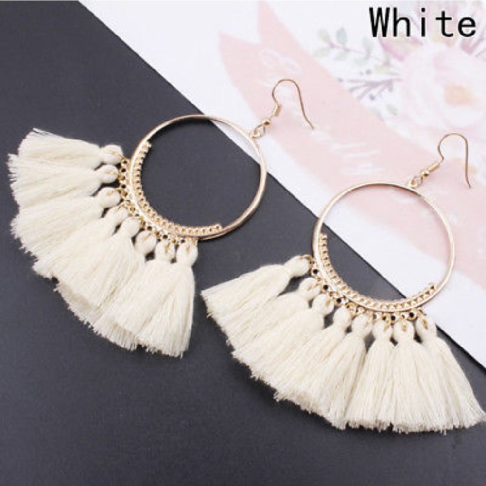 Women’s tassel earrings - various colors